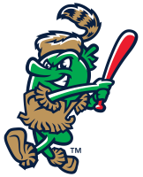 San Antonio Missions Ballapeno Mascot in Coonskin outfit